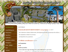 Tablet Screenshot of mada-environnement.org